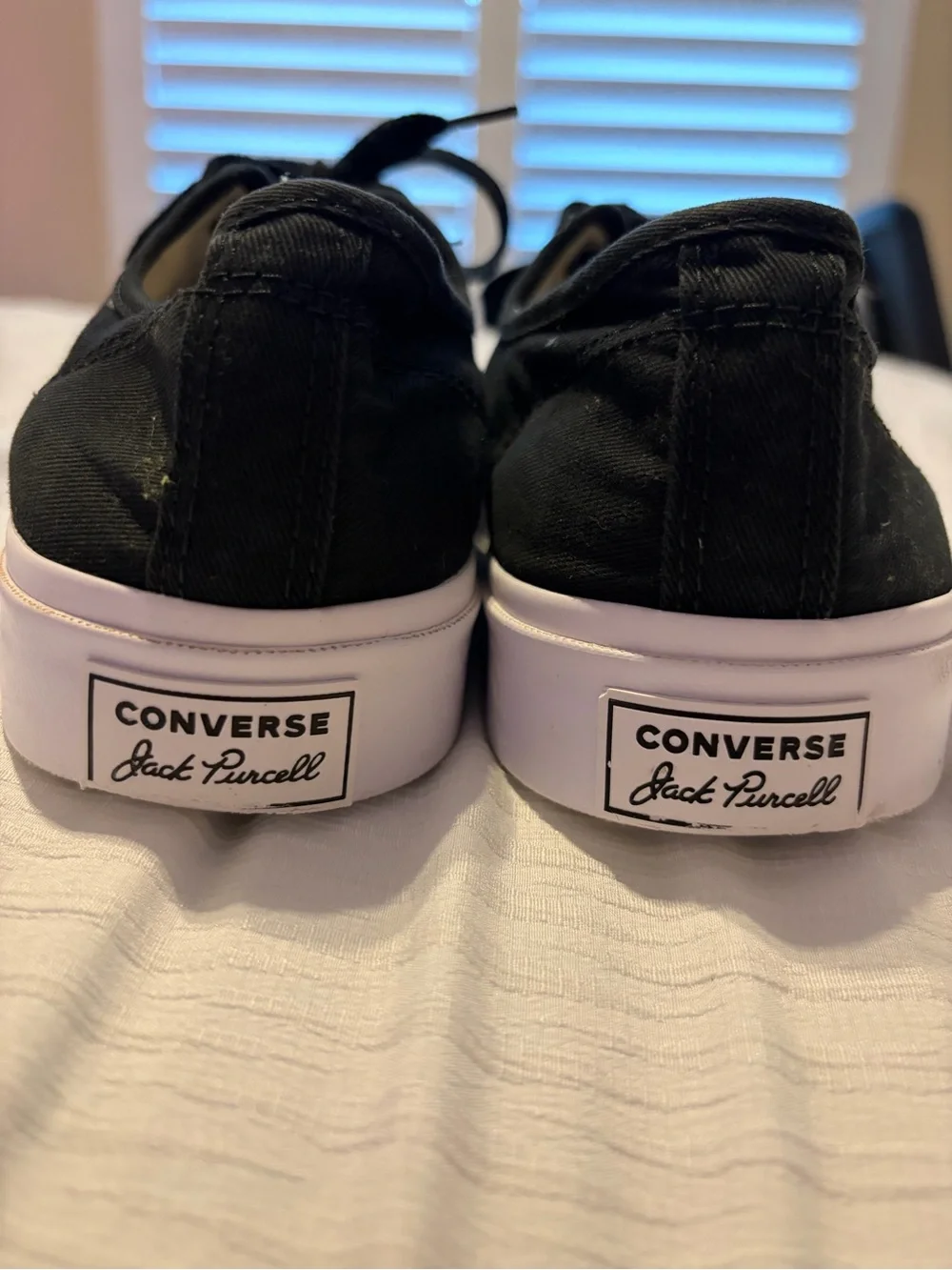 Converse Jack Purcell Black and White Low-Top Canvas Sneakers